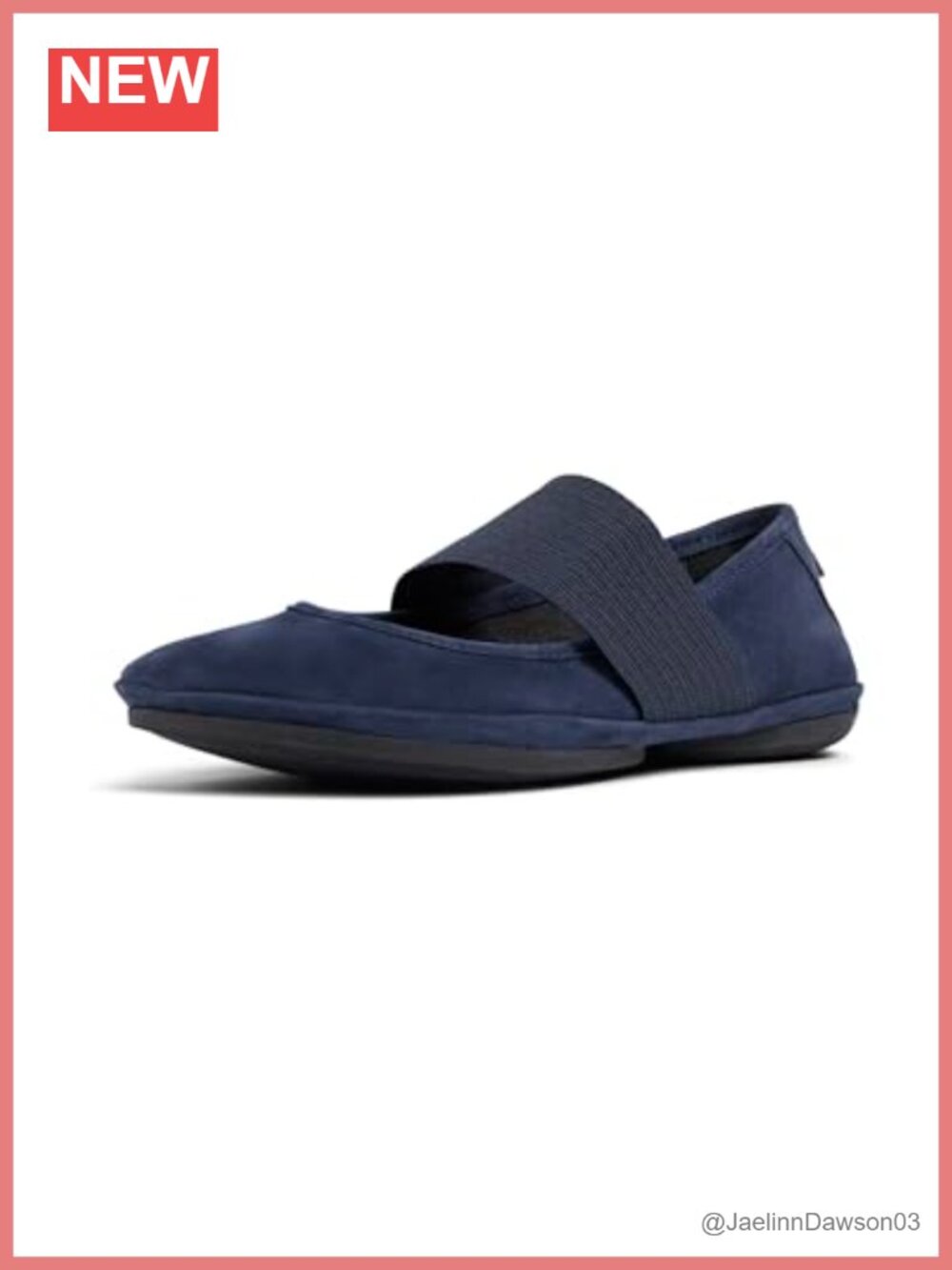 Leather Slip-On Mary Jane Flats for Women, Flexible Ballet Mocc